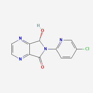 molecular formula C11H7ClN4O2 B15065234 (7S)-6-(5-Chloropyridin-2-yl)-7-hydroxy-6,7-dihydro-5H-pyrrolo(3,4-b)pyrazin-5-one CAS No. 1400787-78-1