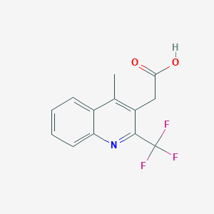 2-(4-Methyl-2-(trifluoromethyl)quinolin-3-yl)acetic acid