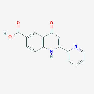 4-Oxo-2-(pyridin-2-yl)-1,4-dihydroquinoline-6-carboxylic acid