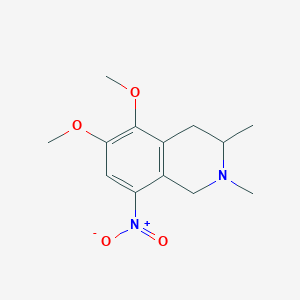 5,6-Dimethoxy-2,3-dimethyl-8-nitro-1,2,3,4-tetrahydroisoquinoline