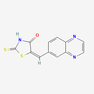 5-(Quinoxalin-6-ylmethylene)-2-thioxothiazolidin-4-one