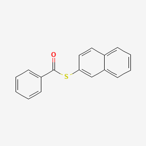 molecular formula C17H12OS B15065342 S-Naphthalen-2-yl benzothioate CAS No. 10154-60-6