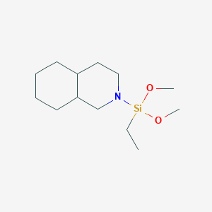 molecular formula C13H27NO2Si B15065343 2-[Ethyl(dimethoxy)silyl]decahydroisoquinoline CAS No. 294201-81-3