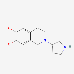 6,7-Dimethoxy-2-(pyrrolidin-3-yl)-1,2,3,4-tetrahydroisoquinoline