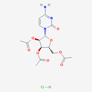 molecular formula C15H20ClN3O8 B150654 2',3',5'-三-O-乙酰胞苷盐酸盐 CAS No. 63639-21-4