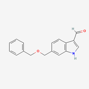 6-Benzyloxymethyl-1H-indole-3-carbaldehyde