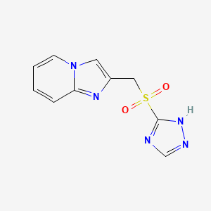 molecular formula C10H9N5O2S B15065430 2-[(1H-1,2,4-Triazole-5-sulfonyl)methyl]imidazo[1,2-a]pyridine CAS No. 189113-33-5