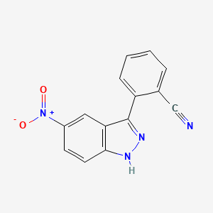 2-(5-nitro-1H-indazol-3-yl)benzonitrile