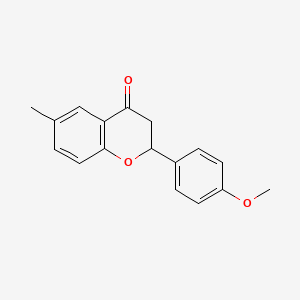 4H-1-Benzopyran-4-one, 2,3-dihydro-2-(4-methoxyphenyl)-6-methyl-