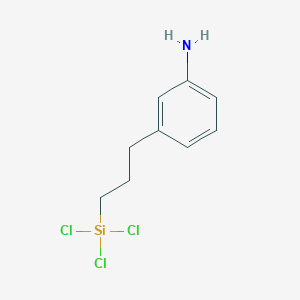 molecular formula C9H12Cl3NSi B15065443 3-(3-(Trichlorosilyl)propyl)aniline CAS No. 827627-60-1