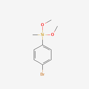 molecular formula C9H13BrO2Si B15065448 (4-Bromophenyl)dimethoxy(methyl)silane 