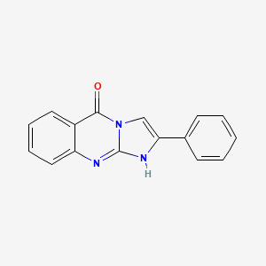 molecular formula C16H11N3O B15065466 2-Phenylimidazo[2,1-b]quinazolin-5(1H)-one CAS No. 62481-18-9