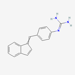 molecular formula C17H15N3 B15065483 1-(4-((1H-Inden-1-ylidene)methyl)phenyl)guanidine 