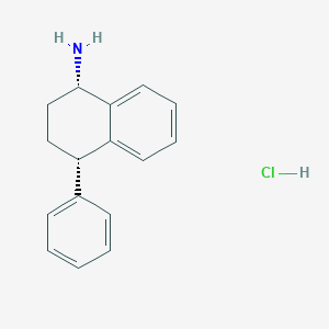 (1S,4S)-4-phenyl-1,2,3,4-tetrahydronaphthalen-1-amine;hydrochloride