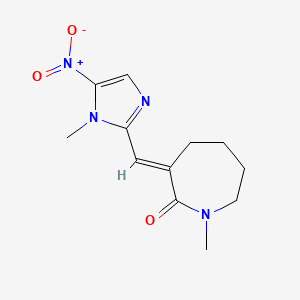 1-Methyl-3-((1-methyl-5-nitro-1H-imidazol-2-yl)methylene)azepan-2-one