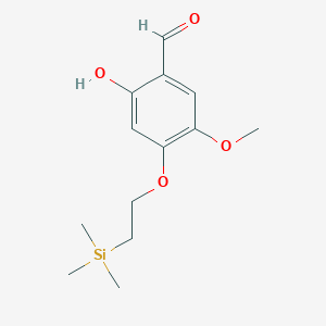 2-Hydroxy-5-methoxy-4-(2-(trimethylsilyl)ethoxy)benzaldehyde