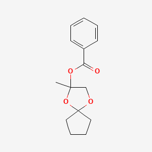 (3-Methyl-1,4-dioxaspiro[4.4]nonan-3-yl) benzoate