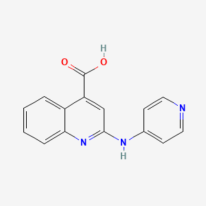 2-(4-Pyridinylamino)-4-quinolinecarboxylic acid