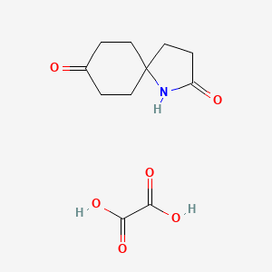 molecular formula C11H15NO6 B15065617 1-Azaspiro[4.5]decane-2,8-dione oxalate 