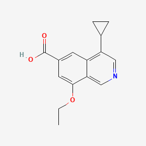 molecular formula C15H15NO3 B15065625 4-Cyclopropyl-8-ethoxyisoquinoline-6-carboxylic acid CAS No. 921761-15-1