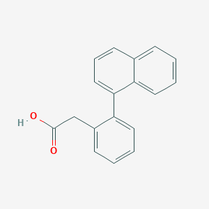 molecular formula C18H14O2 B15065650 [2-(Naphthalen-1-yl)phenyl]acetic acid CAS No. 93654-97-8