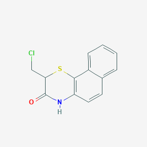 molecular formula C13H10ClNOS B15065670 2-(Chloromethyl)-2H-naphtho[1,2-b][1,4]thiazin-3(4H)-one CAS No. 111658-34-5