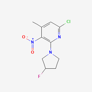 6-Chloro-2-(3-fluoropyrrolidin-1-yl)-4-methyl-3-nitropyridine