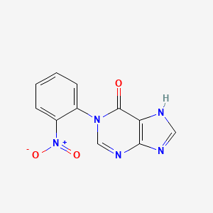 1-(2-Nitrophenyl)-1H-purin-6(7H)-one