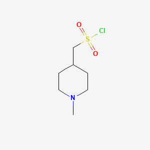 molecular formula C7H14ClNO2S B1506570 (1-Methylpiperidin-4-YL)methanesulfonyl chloride CAS No. 1196156-73-6