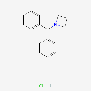 molecular formula C16H18ClN B15065702 1-Benzhydrylazetidine hydrochloride 