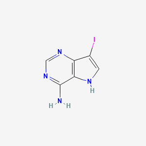 molecular formula C6H5IN4 B15065715 7-Iodo-5H-pyrrolo[3,2-d]pyrimidin-4-amine CAS No. 1936437-50-1