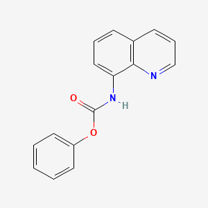 molecular formula C16H12N2O2 B15065731 Phenyl quinolin-8-ylcarbamate CAS No. 83848-82-2