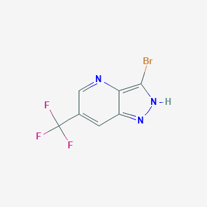 molecular formula C7H3BrF3N3 B15065744 3-Bromo-6-(trifluoromethyl)-1H-pyrazolo[4,3-b]pyridine CAS No. 1211583-99-1