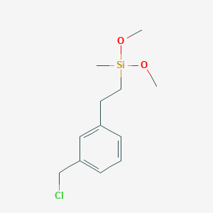 molecular formula C12H19ClO2Si B15065754 (3-(Chloromethyl)phenethyl)dimethoxy(methyl)silane 