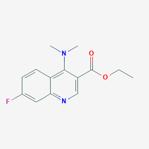 Ethyl 4-(dimethylamino)-7-fluoroquinoline-3-carboxylate