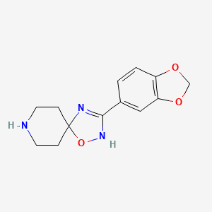 3-(Benzo[d][1,3]dioxol-5-yl)-1-oxa-2,4,8-triazaspiro[4.5]dec-2-ene