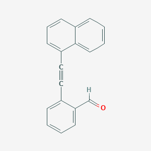 molecular formula C19H12O B15065800 2-(Naphthalen-1-ylethynyl)benzaldehyde 