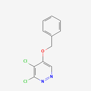 molecular formula C11H8Cl2N2O B15065841 5-(Benzyloxy)-3,4-dichloropyridazine CAS No. 1346698-19-8