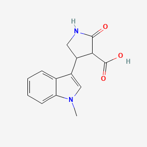 4-(1-Methyl-1H-indol-3-yl)-2-oxopyrrolidine-3-carboxylic acid