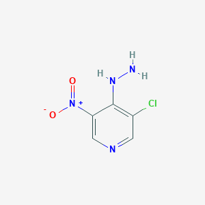 molecular formula C5H5ClN4O2 B1506585 3-Chloro-4-hydrazinyl-5-nitropyridine CAS No. 90927-90-5