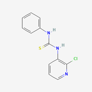 molecular formula C12H10ClN3S B15065860 1-(2-Chloropyridin-3-yl)-3-phenylthiourea 