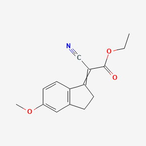 Ethyl 2-cyano-2-(5-methoxy-2,3-dihydroinden-1-ylidene)acetate