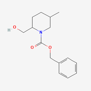 molecular formula C15H21NO3 B15065873 Benzyl 2-(hydroxymethyl)-5-methylpiperidine-1-carboxylate 