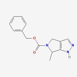 Benzyl 6-methyl-4,6-dihydropyrrolo[3,4-c]pyrazole-5(1H)-carboxylate