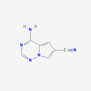 4-Aminopyrrolo[2,1-F][1,2,4]triazine-6-carbonitrile