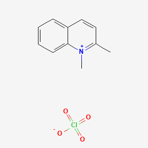 molecular formula C11H12ClNO4 B15065926 1,2-Dimethylquinolin-1-ium perchlorate CAS No. 20729-86-6