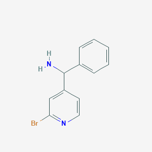 molecular formula C12H11BrN2 B15065961 (2-Bromopyridin-4-yl)(phenyl)methanamine 