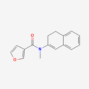 molecular formula C16H15NO2 B15066001 N-(3,4-Dihydronaphthalen-2-yl)-N-methylfuran-3-carboxamide CAS No. 83913-70-6