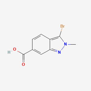 molecular formula C9H7BrN2O2 B15066005 3-Bromo-2-methyl-2H-indazole-6-carboxylic acid CAS No. 1638761-43-9