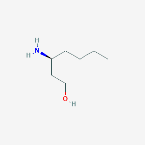 molecular formula C7H17NO B1506601 (S)-3-aminoheptan-1-ol CAS No. 1158985-17-1